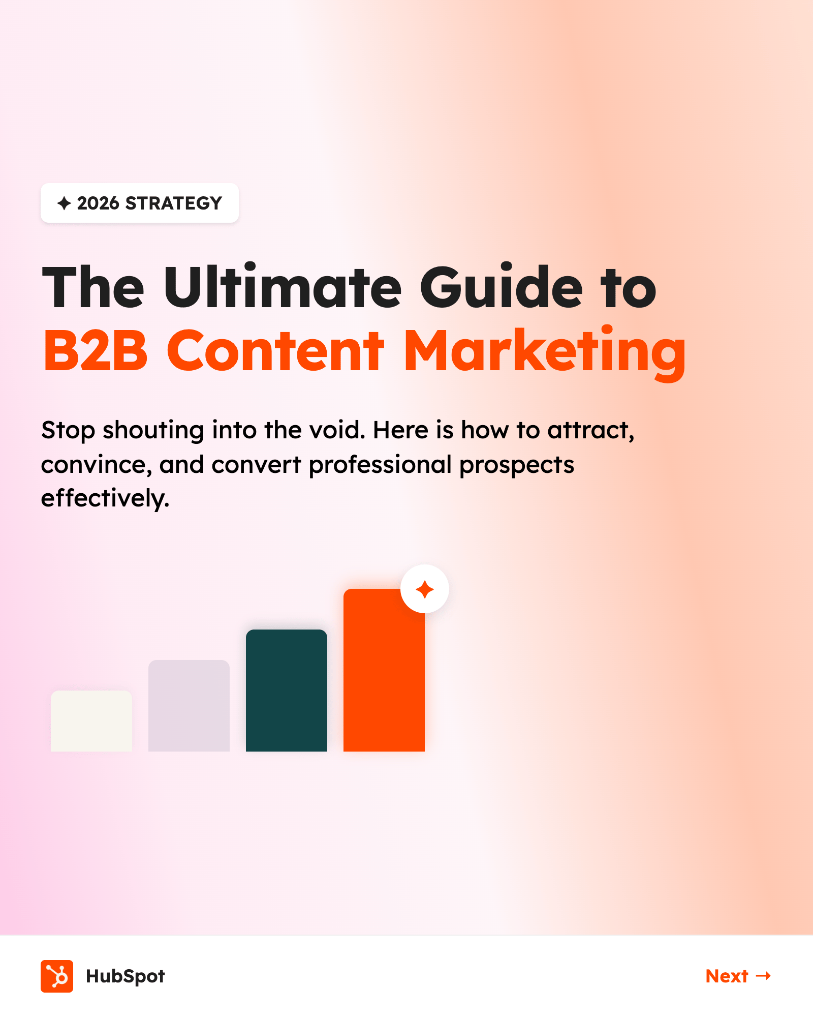 B2B content marketing guide - slide 1