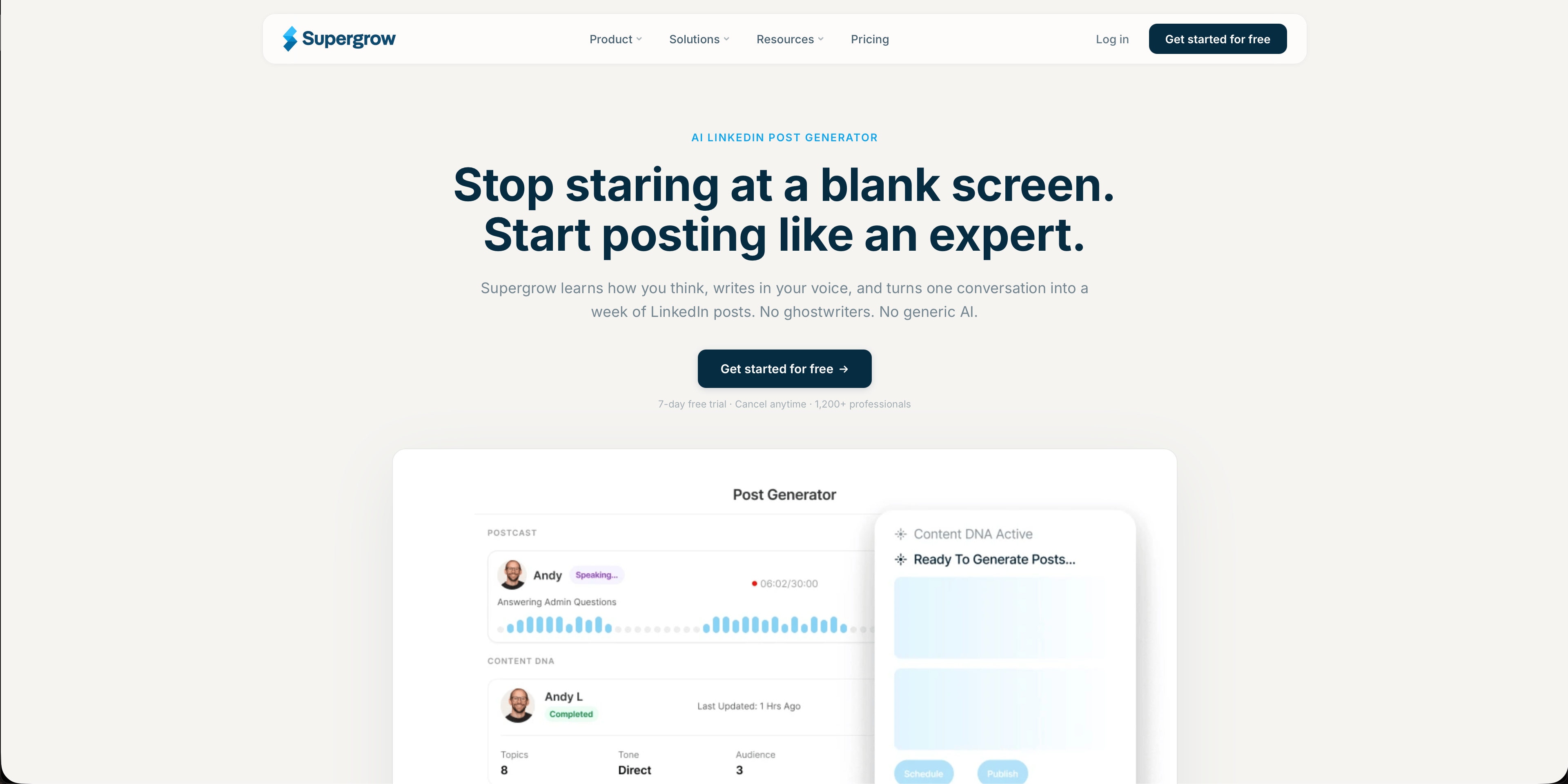 Supergrow carousel maker — AI style learning and content repurposing