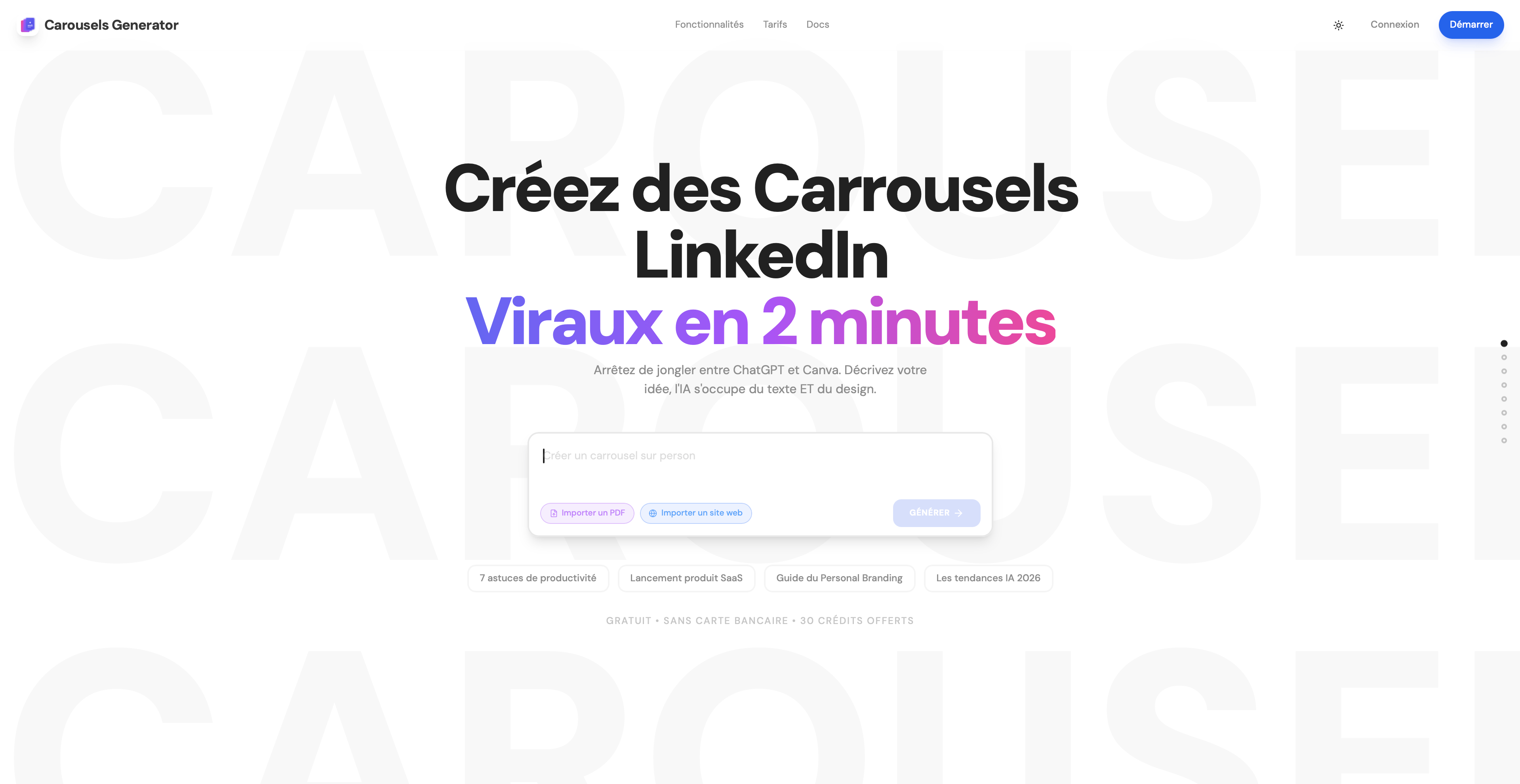 Comment Créer un Carrousel LinkedIn en 2 Minutes avec l'IA — Guide Complet 2026